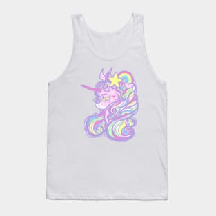 80's Pastel Toy Unicorn Tank Top